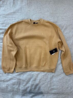 Women Volcom Crewneck Sweater in Camel
